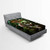 Ambesonne Fantasy World Fitted Sheet Graphics of Fantasy Scene with Girl and Saber-Tooth Tiger Plants Galaxy Bed Cover with All-Round Elastic Deep Pocket for Comfort Twin Size Green