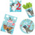Ahoy Boy Second Birthday Supplies Bundle 50 Pieces   Pirate Themed 2nd Birthday Pack for 16 Guests   Includes Plates Napkins Cups Table Cover and Party Planning eBook  Basic ParteePak
