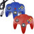 2xClassic N64 Controller kiwitatá Retro Wired Gaming Controller Upgrade Joystick Compatible N64 Console Video Games System Red plusBlue