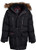 J. Whistler Boys Heavyweight Parka Puffer Jacket with Removable Hood Black with Zip Pockets Size 6