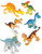 Adventure Planet Cartoon Dinosaur Set, 6-Piece