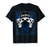 Mens CaliDesign Southside Blue Bandana T-shirt Skull Gangster Sur