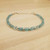 Sky Blue Apatite Saucer Tube Beads Bracelet Sterling Silver Birthstone Jewelry Gift for women