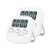 2PC/set Magnetic 0-99 Minutes Large LCD Digital Kitchen Countdown Timer Alarm with Stand Kitchen Timer Practical Cooking Timer Alarm Clock