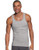 Hanes Mens FreshIQ ComfortSoft Dyed Black Grey Tank Undershirt 5-Pack S