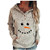Fudule Hoodies for Women Casual Lightweight Drawstring Cowl Neck Color Block Long Sleeve Pullover Tops Sweatshirt Beige