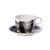 Villeroy  and  Boch Coffee Passion Awake Cafe Au Lait Cup  and  Saucer Set 11.75 oz Black White