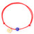 Red String Personalized Evil Eye Bracelet with Custom Initial Navy Blue Evil Eye Protection Charm