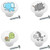 SET OF 4 KNOBS - Cute Safari Animals - DECORATIVE Glossy CERAMIC Cupboard Cabinet PULLS Dresser Drawer KNOBS