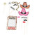 Fun Express Cardboard Western Accessories Costume Stick Props - 12 Pieces