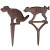 Esschert Design Cast Iron Dog Yard Signs Brown
