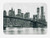 Ambesonne Modern Bath Mat Brooklyn Bridge Sunset with Manhattan American New York City Famous Town Image Plush Bathroom Decor Mat with Non Slip Backing 29.5 inch X 17.5 inch Black and White