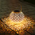 Infankey Solar Lantern Outdoor Hanging Lights Decorative Garden Lights IP65 Waterproof Metal Table Lamp for Garden Yard Tabletop Patio Lawn White
