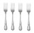 Oneida Chateau 18 8 Stainless Steel Elegant Dinner Fork - Pack of 4