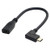 Cablecc 90 Degree Right Angled USB-C USB 3.1 Type C Male to Female Extension Data Cable for Macbook Tablet 20cm