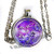 Doctor Who says inchI Love You inch in Gallifreyan - Purple blue green or pink pendant necklace