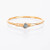 Raw Blue Diamond Ring Yellow Gold Size 5 Rough Gemstone Jewelry