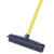 Push Broom - Soft Bristle 59'' Rubber Broom Carpet Sweeper with Squeegee Adjustable Long Handle, Removal Pet Human Hair