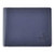 Mens RFID Blocking Bifold Wallet Nappa Soft Genuine Leather in Storm Cloud Blue
