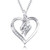 Agvana Sterling Silver Infinity Love Heart Necklace Cubic Zirconia CZ Heart Dainty Pendant Necklace Anniversary Birthday Jewelry Valentines Day Gifts for Women Girls Mom Grandma Wife Girlfriend Daughter