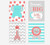 Coral Teal Baby Nursery Wall Art Elephant Giraffe Lion Dream Big Little One Safari Zoo Animal Decor 4 UNFRAMED PRINTS