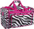 Ever Moda Travel Duffle Bag 19-inch  Pink Zebra