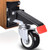 SPACEKEEPER Workbench Casters Kit 660 Lbs - Heavy Duty Quick Release Retractable Caster Wheels Designed for Workbenches Machinery  and  Tables 4 Pack