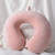 Memory Foam u-Shaped Pillow Slow Rebound Neck Pillow Nap Airplane Pillow Travel Cartoon Memory u-Shaped headrest Long Trip Pink