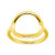 Silpada  Karma  Open Circle Ring in 18K Gold-Plated Sterling Silver Size 9
