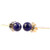 Trustmark 14-20 Gold Filled 4mm Natural Lapis Lazuli Ball Stud Earrings