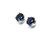 5mm Created Blue Sapphire Sterling Silver Stud Earrings
