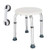 Shower Chair Round Bath Stool with Free Suction Shower Grab Bar 7 Height Adjustable Medical Tool Free Anti-Slip Bench Bathtub Seat with Durable Aluminum Legs for Pregnant Senior  and  Disabled