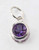 Small Genuine Amethyst Charm Pendant in Sterling Silver - February Birthstone - DIY Jewelry Making - Birthday Gifts for Women