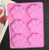 Interbusiness Silicone Mold Ice Cube Tray for Cake,Candy,Jelly &Chocolates Silicone Mold (Cat footprint, Pink)