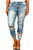 Wax Jeans Sneak Peek Womens Plus Size Ankle Skinny Basic Denim Jeans Ripped Distressed Strech Pants  22 Jack David Blue Jeans Wv74422p
