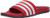 adidas Men s Adilette Comfort Slide Scarlet White Grey 11