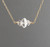 TRIPLE Herkimer Diamond Gold Fill Necklace also in Sterling Silver and 14k Rose Gold Fill