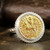 925 Solid Sterling Silver 24K Yellow Gold Vermeil Ancient Roman Byzantium Greek Art Handcrafted Artisan Hammered Coin Ring