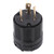 Twist Lock Plug,NEMA L6-30P/NEMA L6-30R 30A 250V 3 Wire Twist Lock Electrical Plug Connector (NEMA L6-30P-Male Plug)
