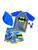 Dreamwave Batman Little Boys Swim Trunk Rashguard Set  Red 6