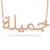 JOELLE JEWELRY Customized Arabic Name Necklace in 18K Rose Gold Plated Silver-Personalised Gift for Girls