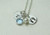 Mothers Necklace Personalized Birthstone Necklace New Baby Gift Idea Footprints Initial Necklace Sterling Silver Monogram Jewelry for Mom