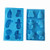 Yunko Baby Shower Party Pan Bear Carriages Bottle Feet Bear Silicone Soap Chocolate Cake Cookie Mold Pudding Jelly Mold,Assorted colors