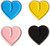 Crab Grab Mini Hearts Traction Pad Emoji One Size