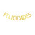 Felicidades Banner, Gold Gliter Congratulations Banner Sign for Graduation Party, Birthday/Promotion/Anniversary Party Decorations