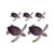 5 Sea Turtle Decals -  3  Babys at 5 inch tall x 5 inch wide  2  Adults at 10 inch tall x 10 inch wide