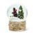 Abbott Collection 27-WOW-4554 Medium Skiing Bear Snow Globe 5 inches H White red