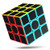 CFMOUR Speed Cube, 3x3x3 Carbon Fiber Sticker Smooth Magic 3D Puzzle Rubiks Cube, Enhanced Version, 5.7cm (Black)