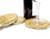 Birch Wood Coasters with Bark  Set of 4