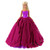 Barwa Pink Princess Evening Party Clothes Wears Train Wedding Gown Dress Outfit For Barbie Doll